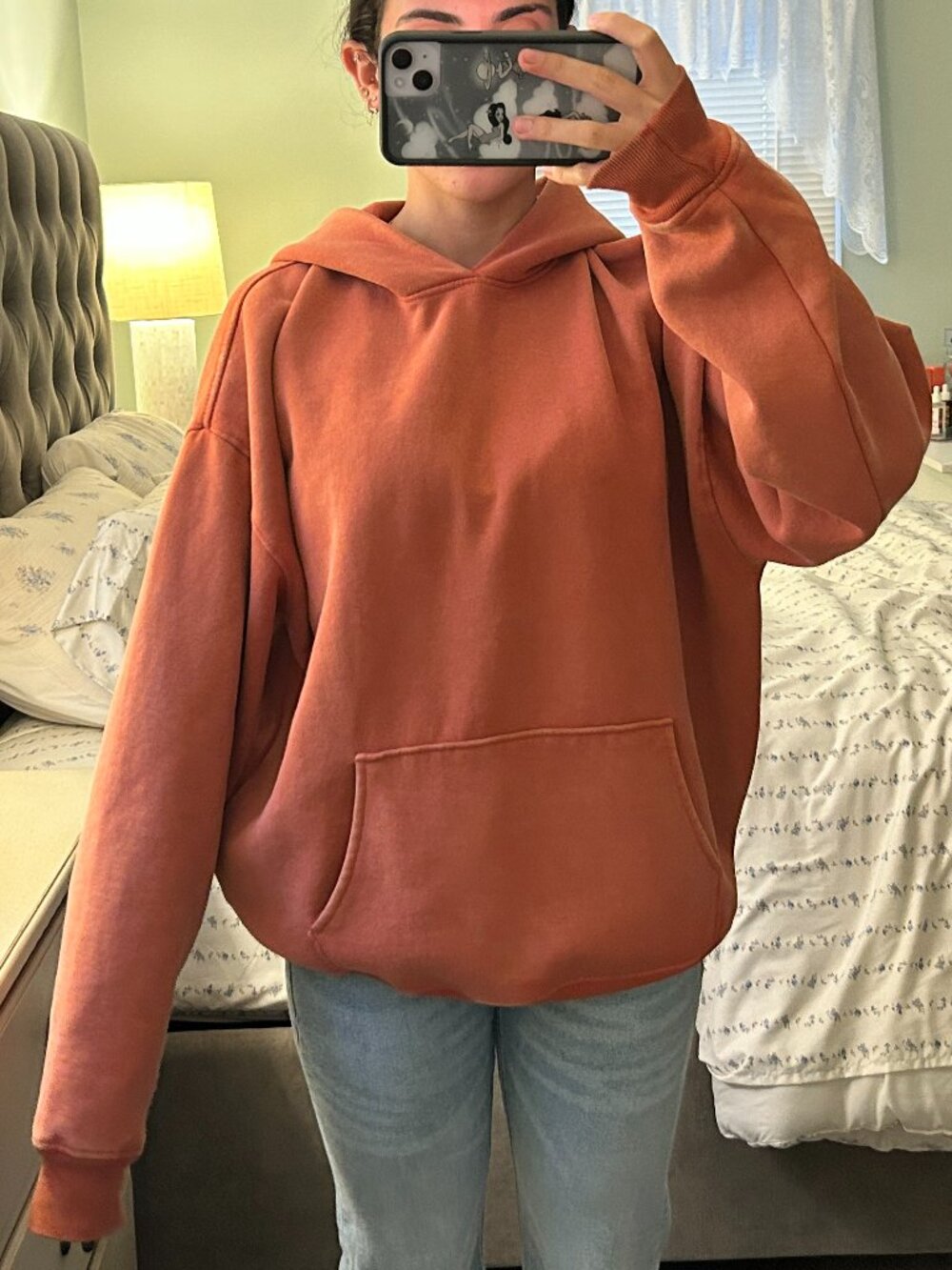 RSQ Women's Oversized Orange Hoodie
